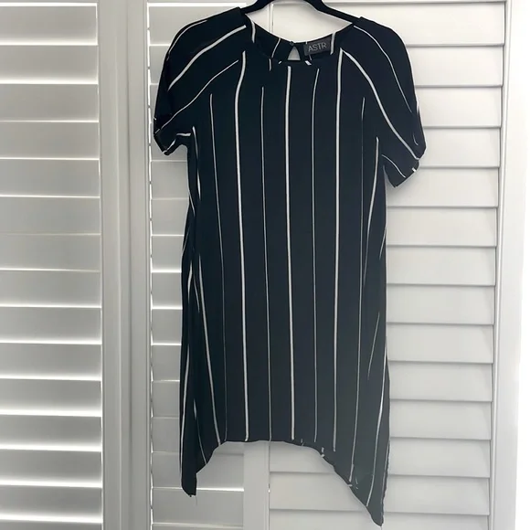 navy blue dress for baby girl Asymmetrical Pleated Maxi Dress S / Blue main image 1